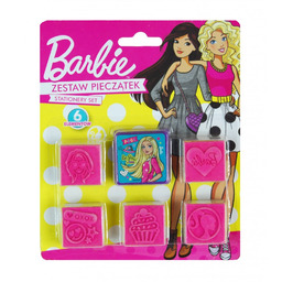 Zestaw pieczątek Barbie Majewski MJ10421