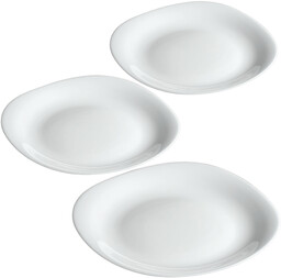 Talerz płytki biały 28 cm, 3 szt.