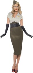 WW2 Army Pin Up Spice Darling Costume (S)
