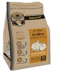 KORONA NATURY Natural-Vit pokarm dla królika junior 750g