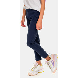 Gładkie legginsy granatowy 128