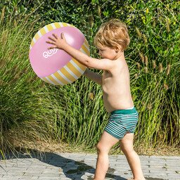 Dmuchana piłka plażowa 30 cm Banana Pink Quut