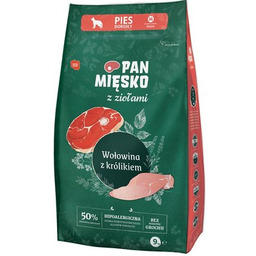 PAN MIĘSKO Karma dla psa Ziołowa wołowina