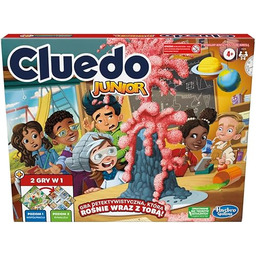 Hasbro Gaming Hasbro Gra Cluedo Junior, 2-stronna plansza,