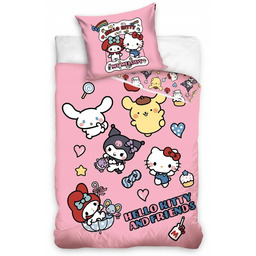Pościel bawełniana Hello Kitty 140x200 cm