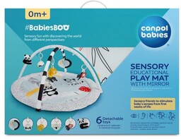 CANPOL BABIES Sensoryczna mata edukacyjna z lusterkiem BabiesBoo