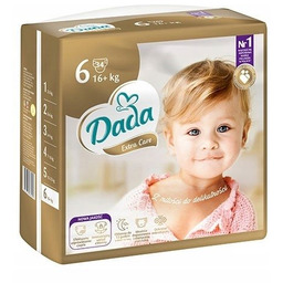 Pieluszki Dada Extra Care Rozmiar 6 34 szt.