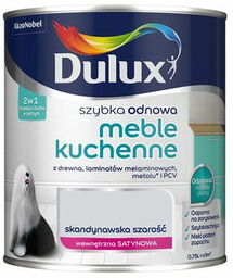 Farba DULUX szybka odnowa Meble Kuchenne Skandynawska szarość