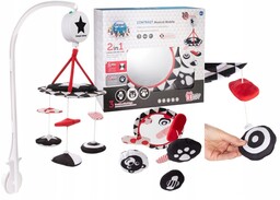Canpol Babies Kontrastowa Karuzela Pluszowa Z Pozytywką Sensory