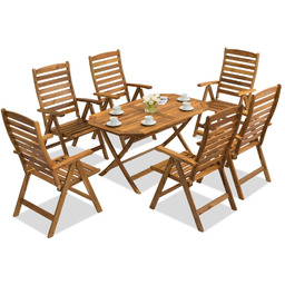 Zestaw ogrodowy drewniany Laos/Bombaj 6 Garden Point