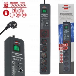 Listwa Wielokrotna 6 Gniazd Schuko Kabel 3M Przedłużacz