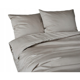 Pościel Pure Makosatyna 160X200cm Beżowa Premium z Lamówką