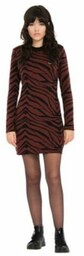 sukienka VOLCOM - Zebra Dress Bitter Chocolate (BCL)