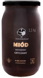 Miód gryczany 1,1 kg Pasieka Dziadka Brunona