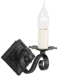 Kinkiet metalowy czarny 1-punktowy RY1A BLACK z serii