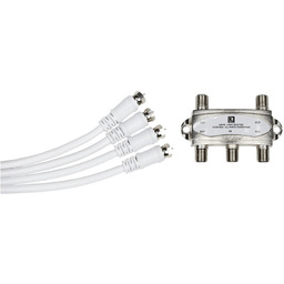 Audac ASK40S - 4-kablowy rozdzielacz antenowy