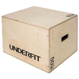 Skrzynia Drewniana Plyometryczna Underfit 60X50X40 Cm