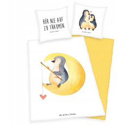 Pościel 140x200 Pingwin Mr& Mrs Panda H23