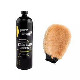 Zestaw Carnauba Shampoo - szampon samochodowy - Rękawica