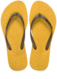 Klapki damskie Cubanas Nature żółte japonki-37,5
