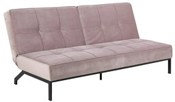 Elior Welurowa sofa Dalima - różowa