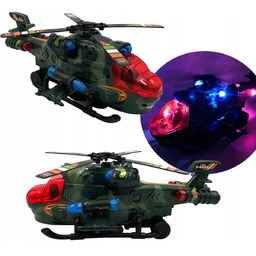 Helikopter na baterie wojskowy z ruchomym śmigłem światło