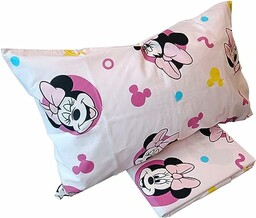 Minnie Myszka Miki, Zestaw Pojedynczej Bawełny, Różowy, Worek