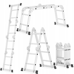 Drabina aluminiowa przegubowa 4x2 Higher ławka