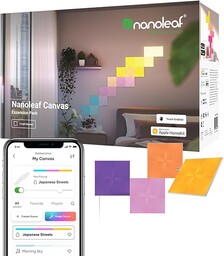 Nanoleaf Canvas Panele Ścienne, 4 Sztuki