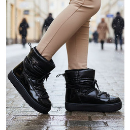 Ocieplane śniegowce damskie Czarne