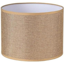 Cylindryczny klosz - abażur z juty brązowy, średnica