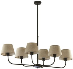 Klasyczny żyrandol abażurowy Chicago 3999 TK Lighting lniany