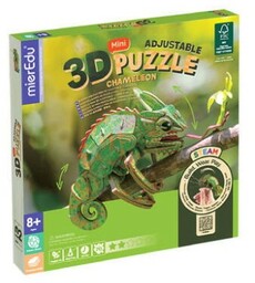 Puzzle 3D mini - Kameleon mierEdu
