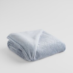 Jednokolorowy koc z wytłoczonym wzorem Violineos 150x200 cm