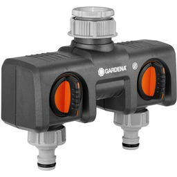 GARDENA Przyłącze kranowe z 2 wyjściami 3/4" 1"