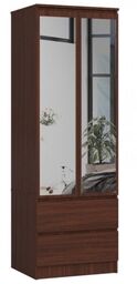 Szafa do sypialni, lustro, DORMI, 60x51x180 cm, wenge,