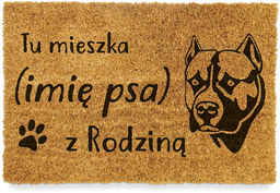 Wycieraczka kokosowa z psem PITBULL