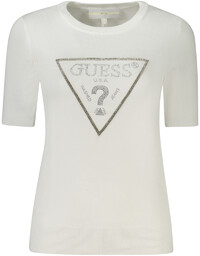 GUESS JEANS DAMSKI BIAŁY SWETER