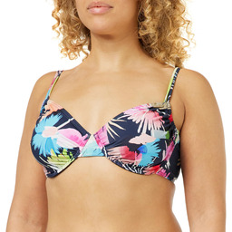 Firefly Malisa Top bikini Marynarka Wojenna ciemno/kwiatowa 42