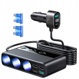 Ładowarka Samochodowa 9w1 Rozgałęźnik 154W Pd Qc Usb