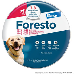ELANCO, Obroża dla psów powyżej 8 kg Foresto.