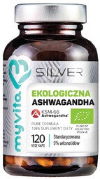 MyVita Silver Ekologiczna Ashwaganha Bio, 120 kapsułek