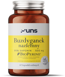 UNS Buzdyganek Naziemny 95% Saponin 1000mg 60vegcaps