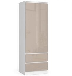 Szafa do sypialni, szuflady, DORMI XS, 60x50x180 cm,