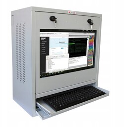Szafa Techly na komputer przemysłowy Pc i monitor