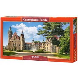 Puzzle 4000 elementów. Zamek w Mosznej. Castorland