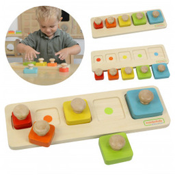 MASTERKIDZ Układanka Nauka Rozmiarów i Kolorów Montessori