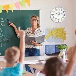 Czytelny Kolorowy Zegar Edukacyjny Nauka Czasu Dla Dzieci