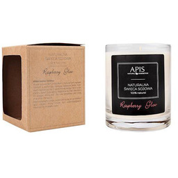 Apis Raspberry Glow, naturalna świeca sojowa, 220g