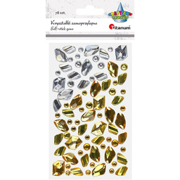 Kryształki samoprzylepne kamyki złote srebrne Titanum TI507980-43458